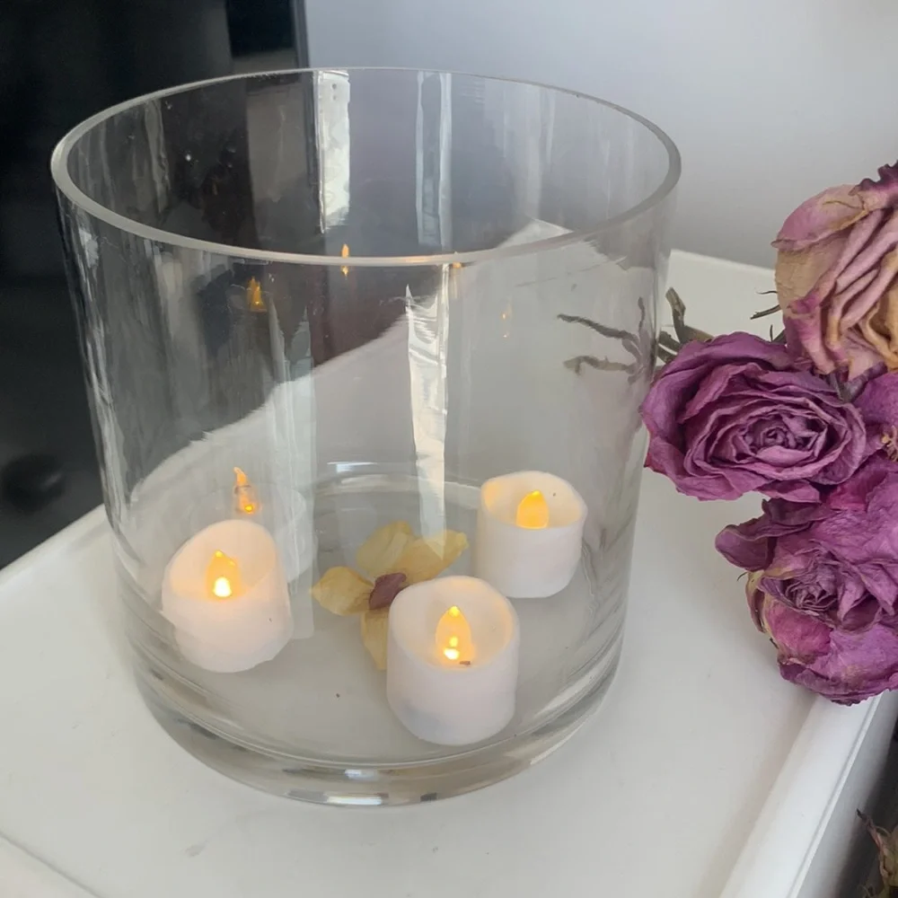 Anthropologie clear glass